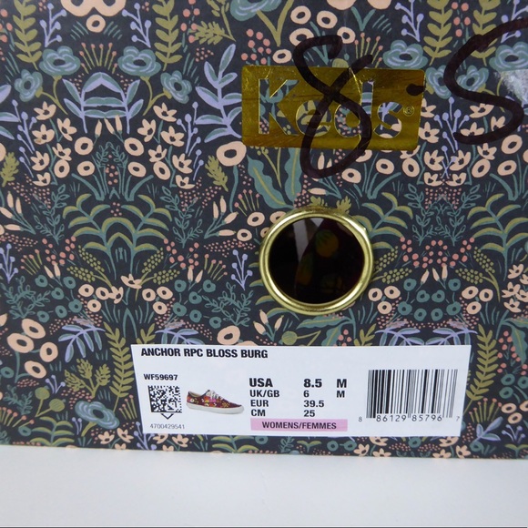 Keds Rifle Paper Co. Floral Sneakers NIB Blossoms - Picture 8 of 8